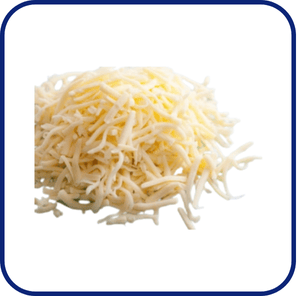 IQF Grated Mature White Cheddar
